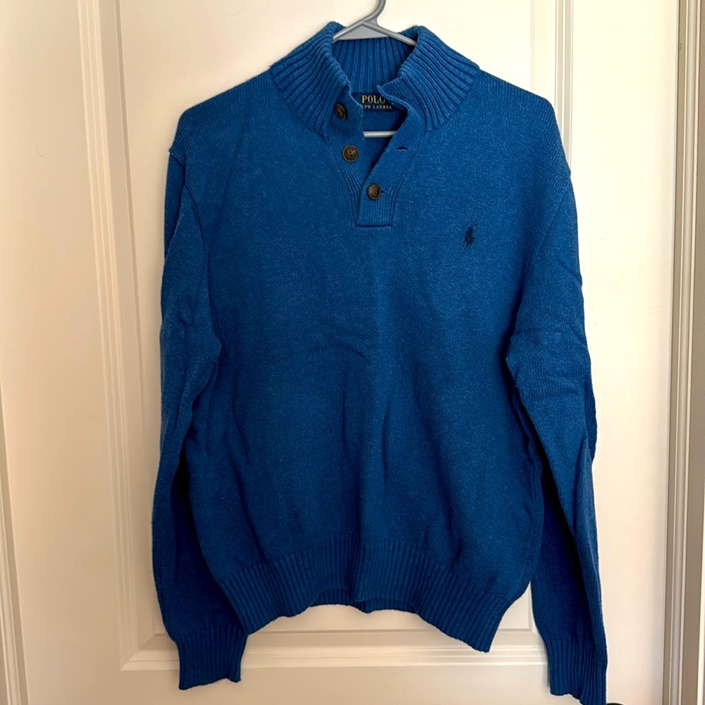 Men’s polo button neck sweater